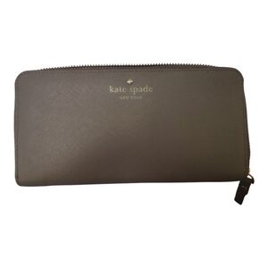 Kate Spade Charcoal Zip-Around Wallet